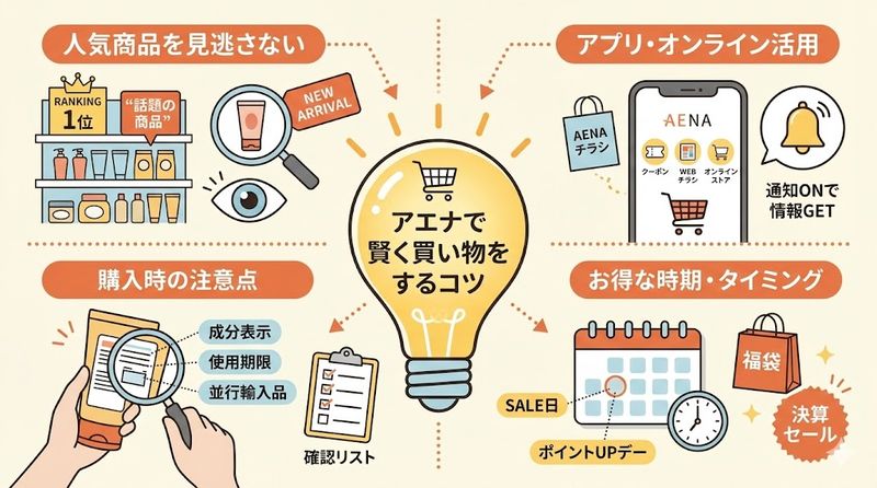 4.アエナで賢く買い物をするコツ