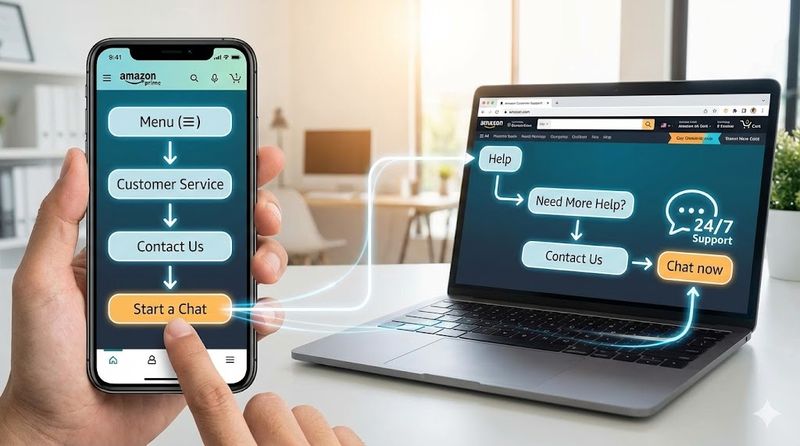 2. amazon カスタマーサポート チャットへのアクセス方法