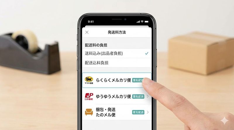 2.出品者が匿名配送を設定する方法