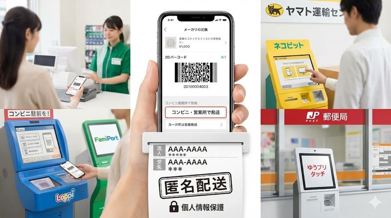 3.出品者の匿名配送での発送手順