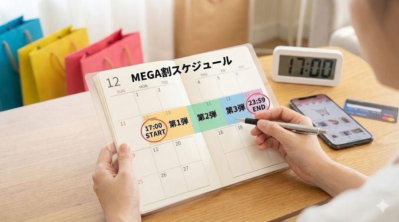 1.メガ割は何時から開始？基本的な開催スケジュール