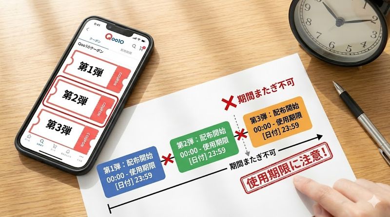 3.メガ割クーポンの配布時間と使用期限