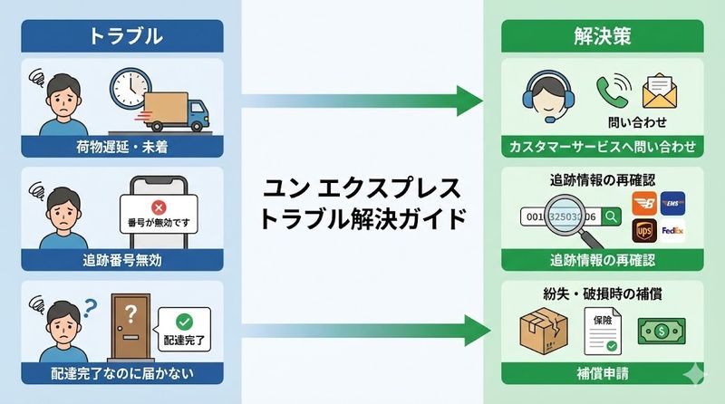 4.ユン エクスプレス追跡でのトラブルと解決策