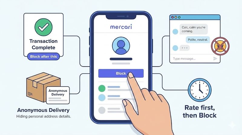 3.メルカリで逆恨みされないためのブロック方法