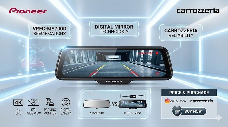 1.パイオニア VREC-MS700Dカロッツェリアの基本情報