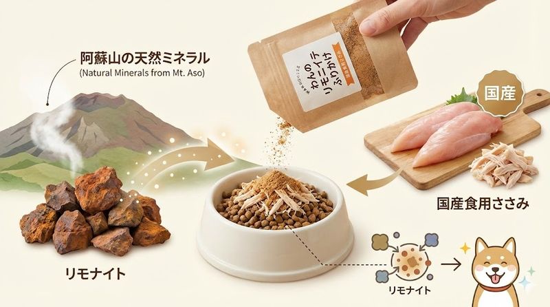 1.わんこのリモナイト ささみふりかけとは？